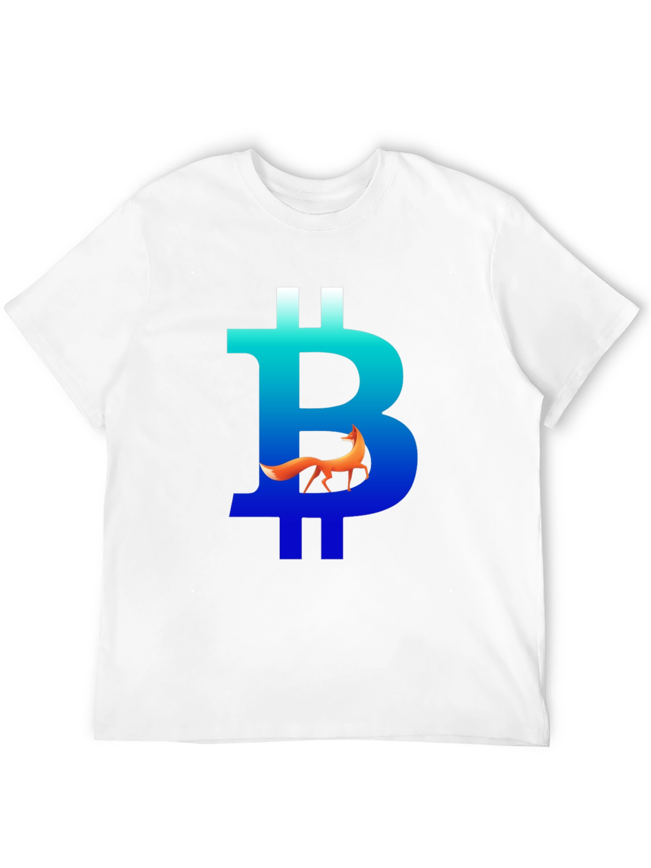 Bitcoin Fox Graphic Tee - Crypto Style