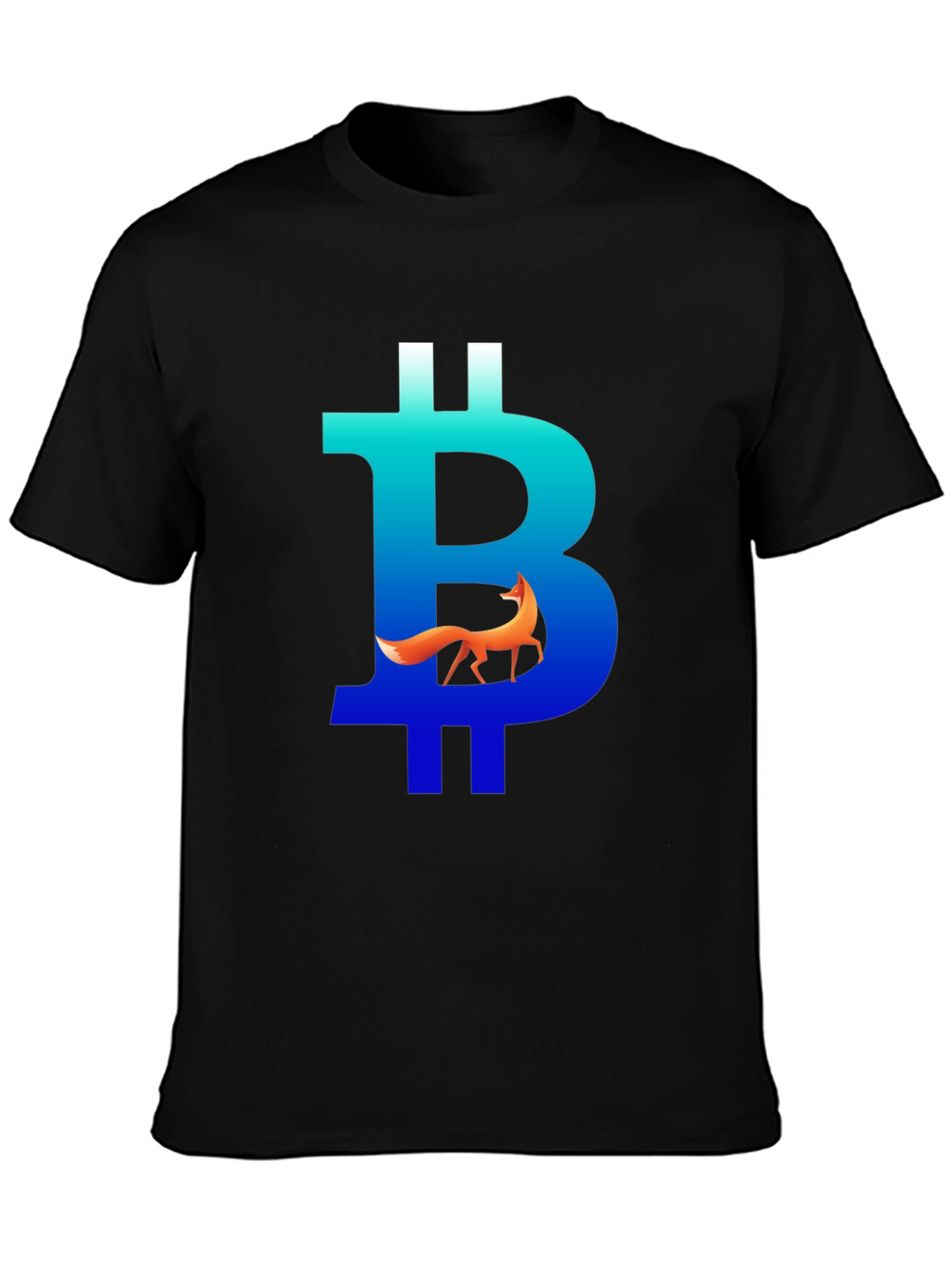 Bitcoin Fox Graphic Tee - Crypto Style