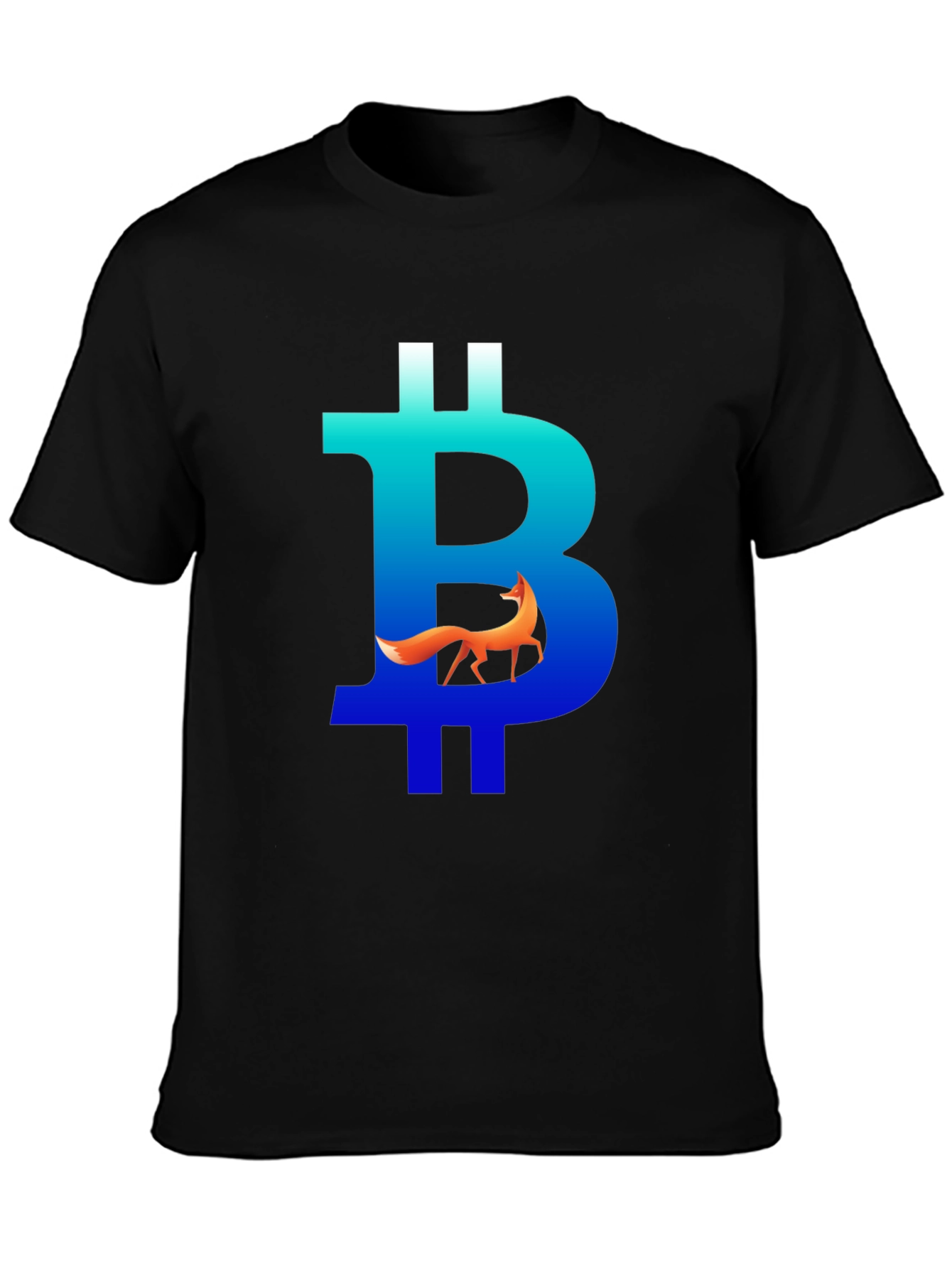 Bitcoin Fox Graphic Tee - Crypto Style