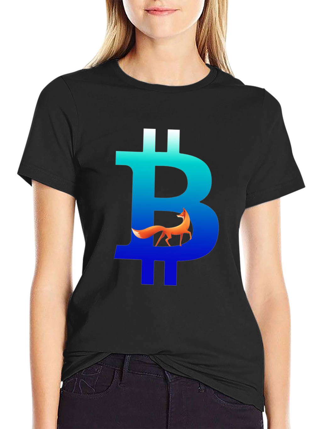 Bitcoin Fox Graphic Tee - Crypto Style