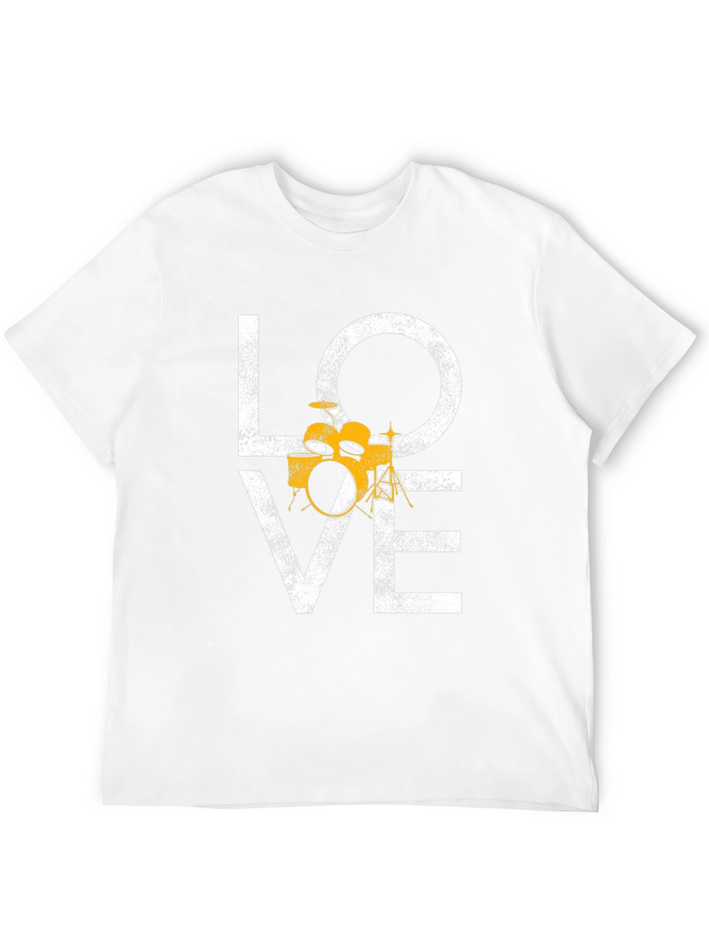 Love Drums Graphic Tee - Black Cotton T-Shirt