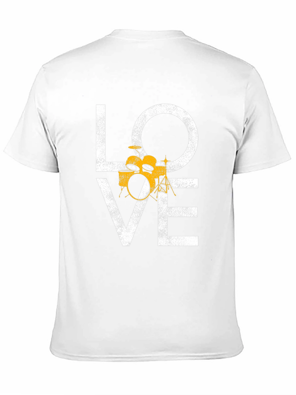Love Drums Graphic Tee - Black Cotton T-Shirt