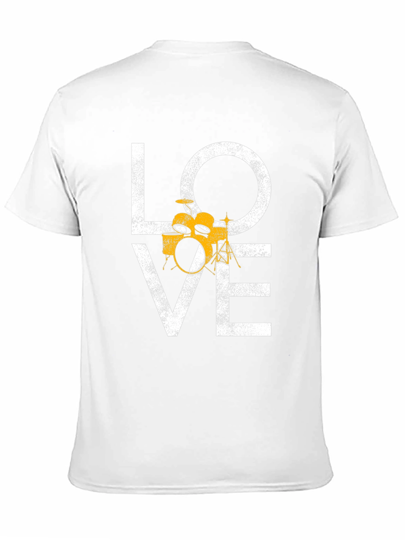 Love Drums Graphic Tee - Black Cotton T-Shirt