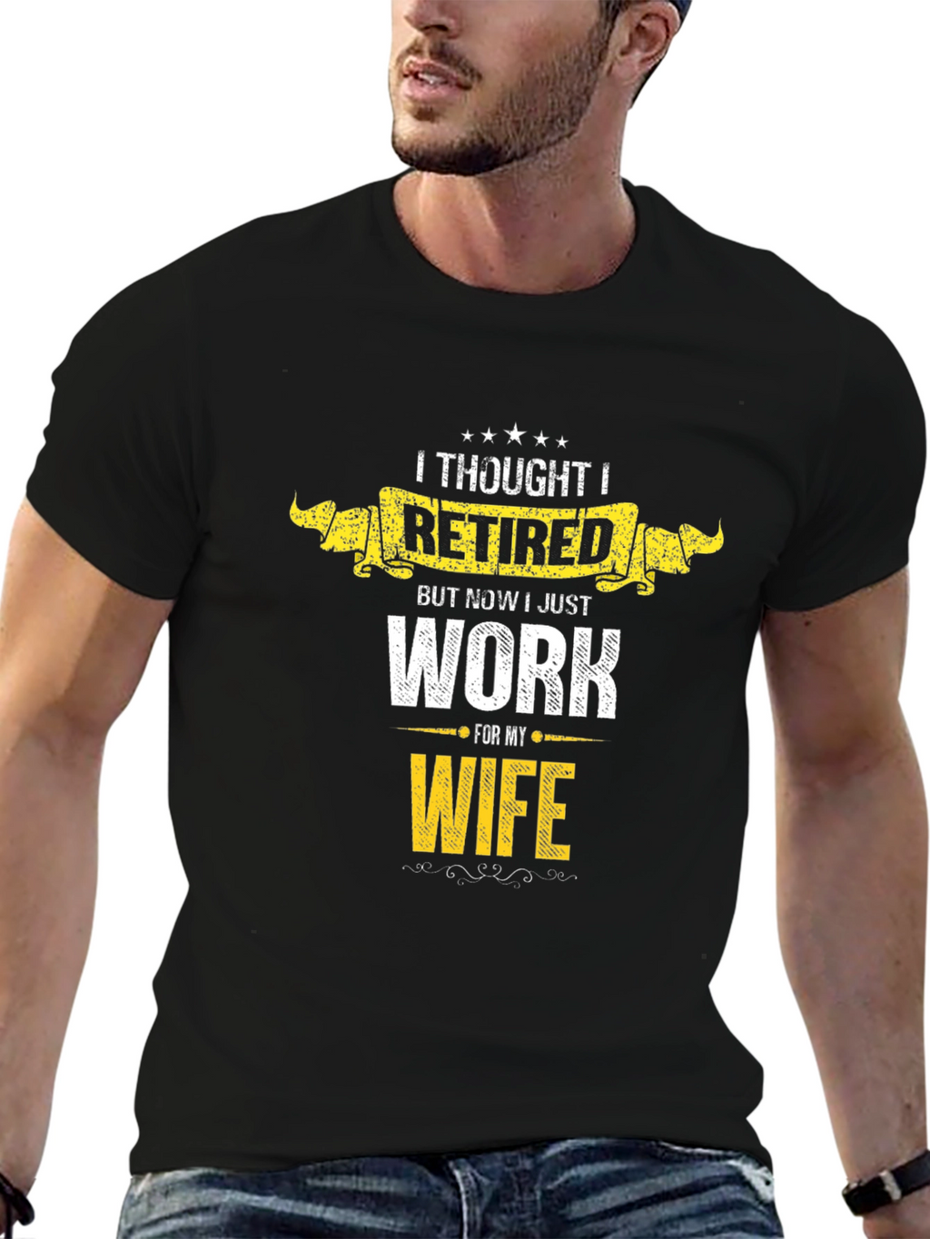 Retired? Funny Mens T-Shirt