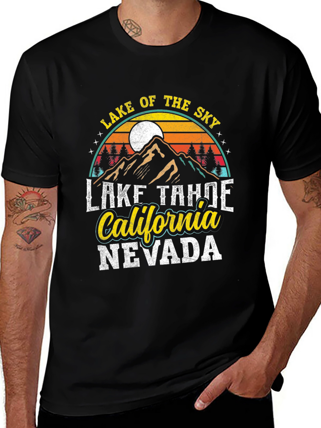 Lake Tahoe T-Shirt - California Nevada Graphic Tee