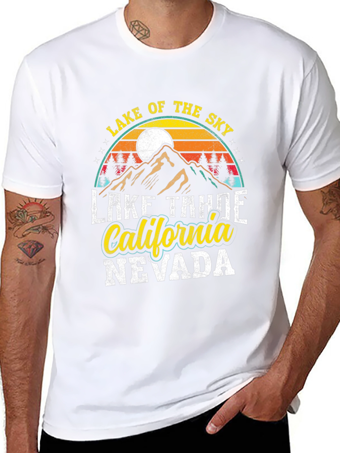 Lake Tahoe T-Shirt - California Nevada Graphic Tee