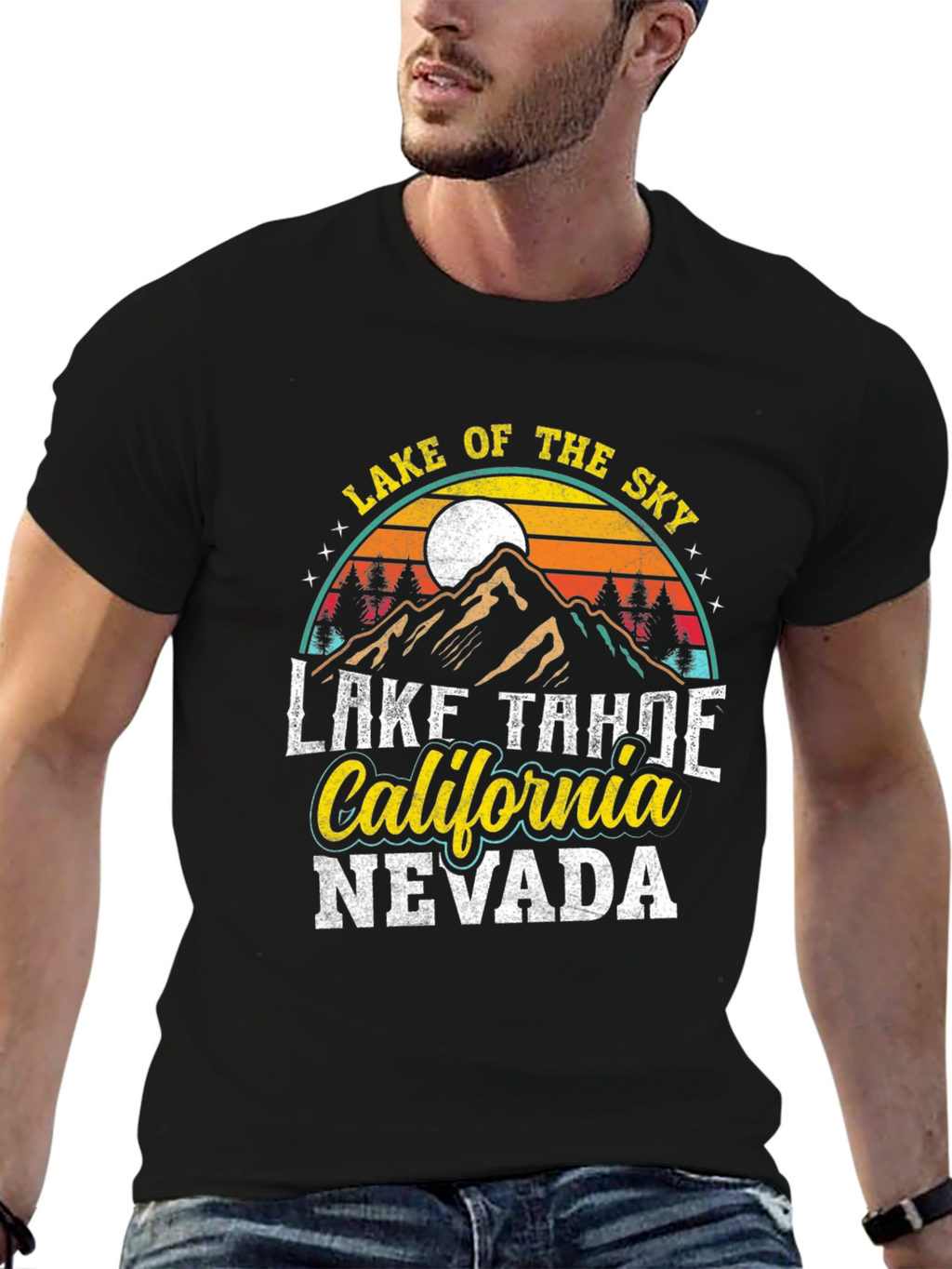 Lake Tahoe T-Shirt - California Nevada Graphic Tee