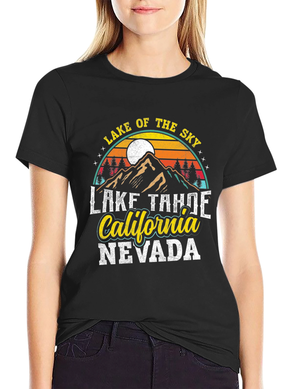 Lake Tahoe T-Shirt - California Nevada Graphic Tee
