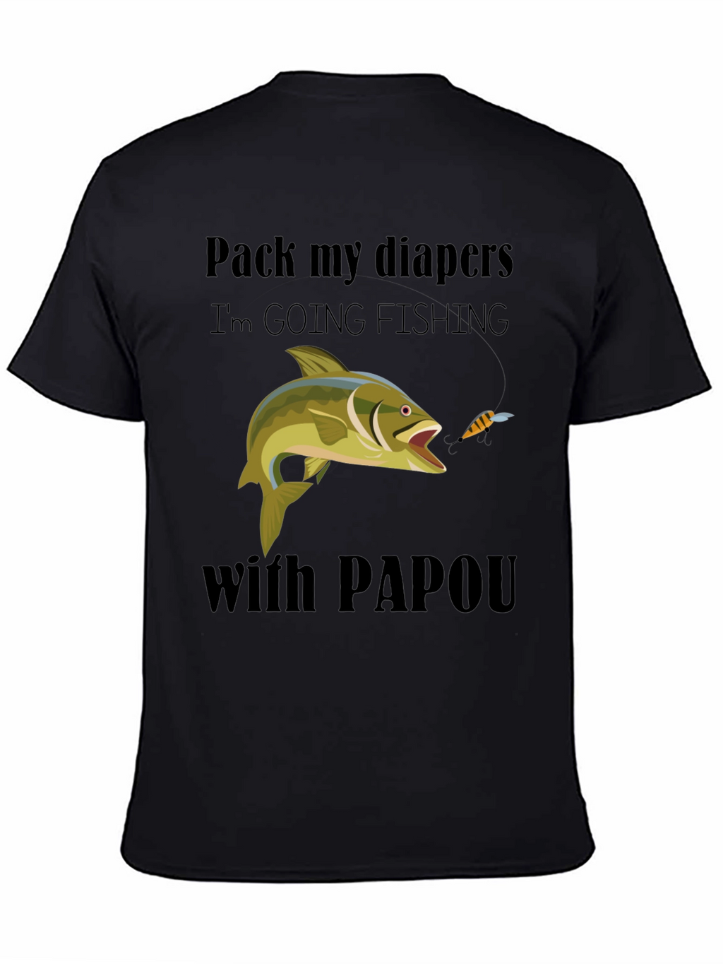 Funny Fishing T-Shirt: Pack My Diapers!