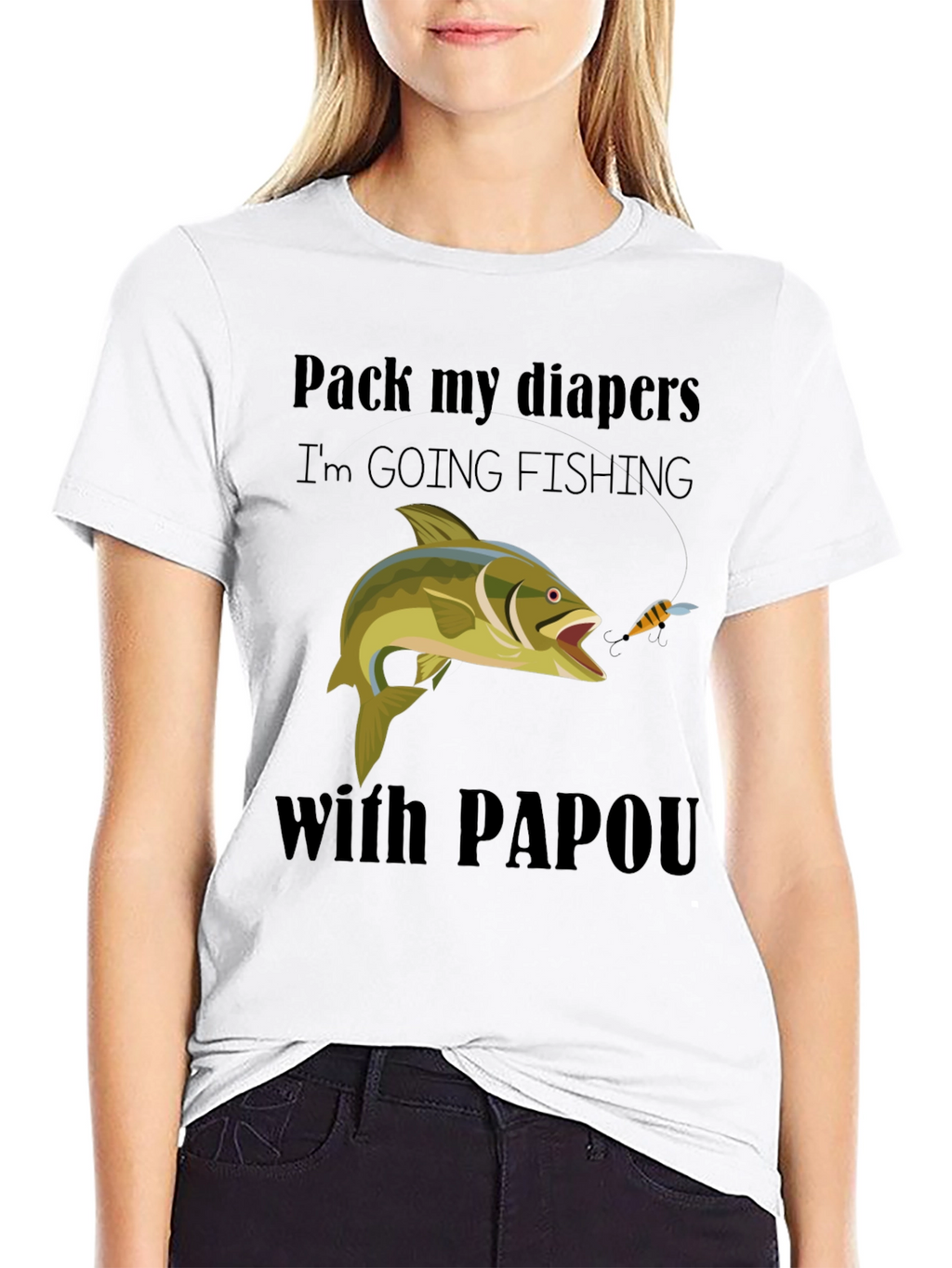 Funny Fishing T-Shirt: Pack My Diapers!
