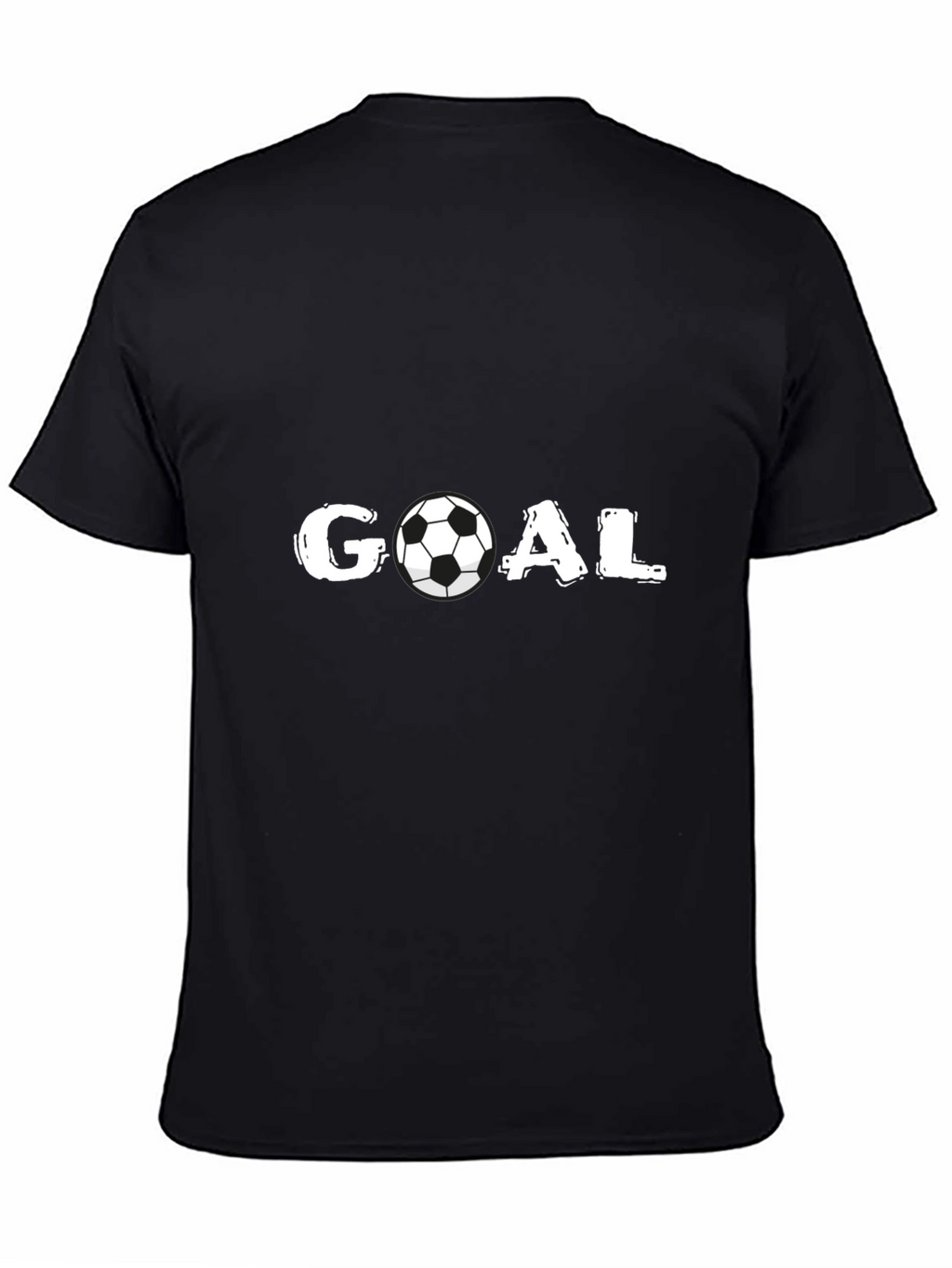 Goal Soccer Ball Graphic T-Shirt - Black
