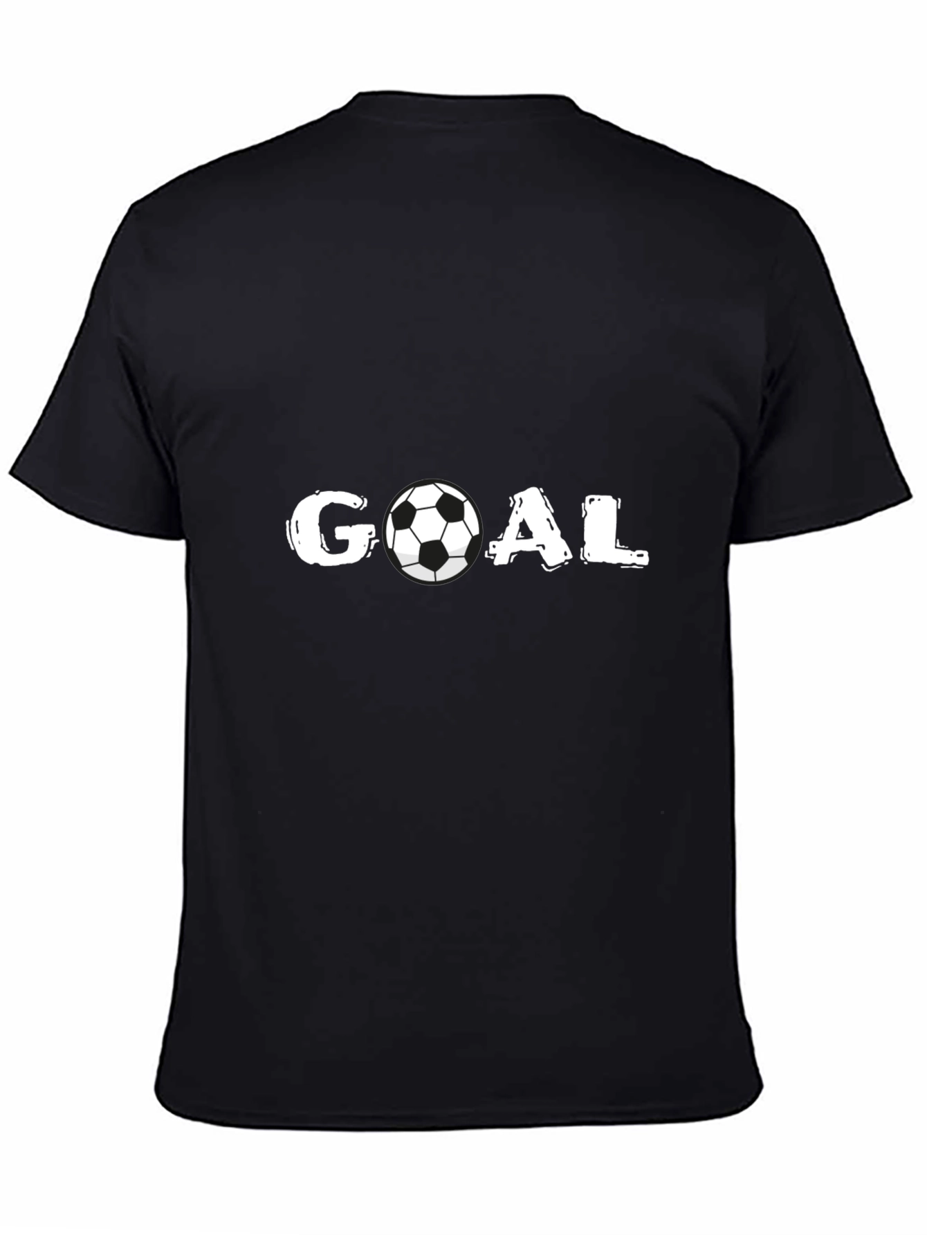 Goal Soccer Ball Graphic T-Shirt - Black
