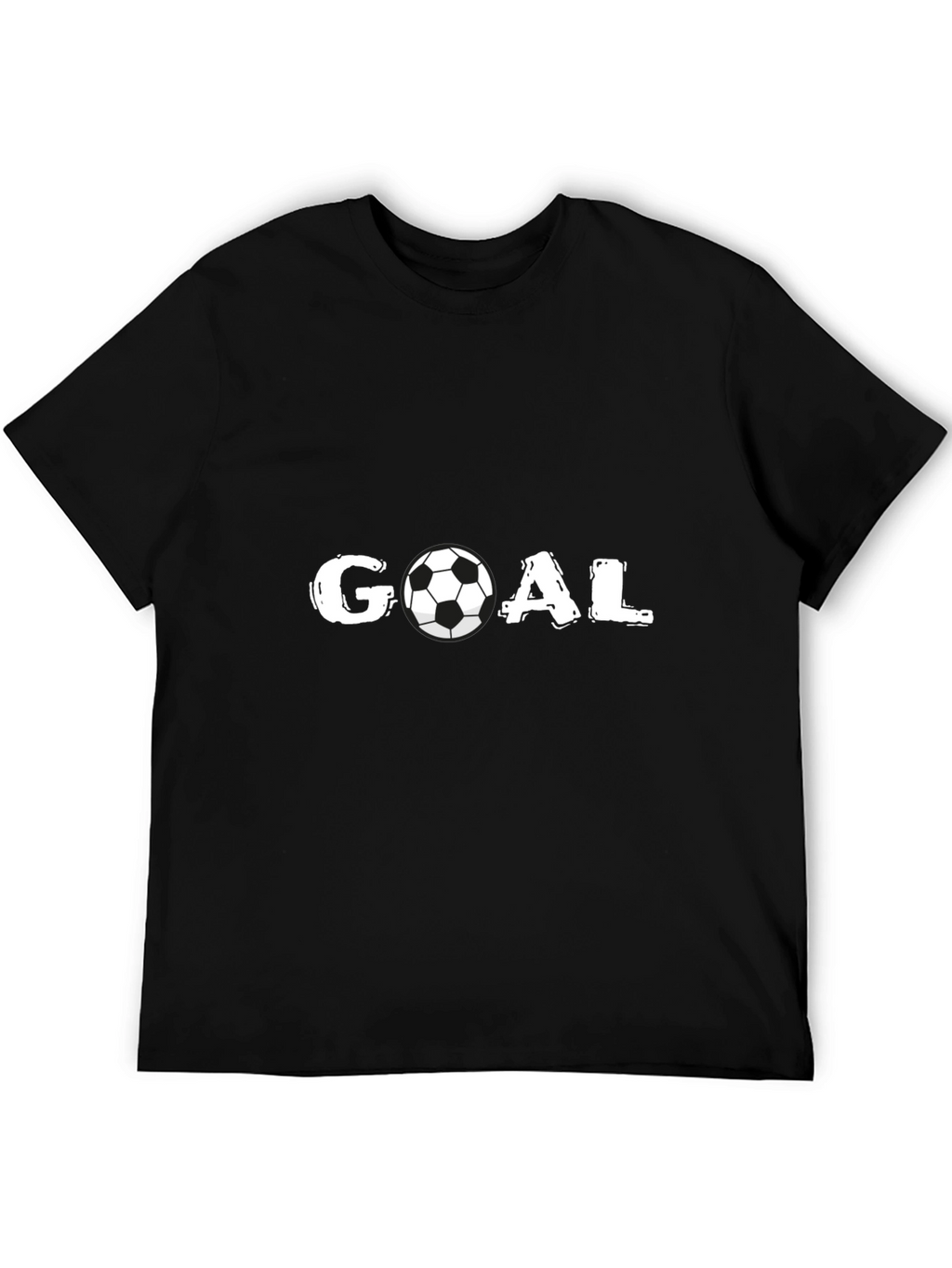Goal Soccer Ball Graphic T-Shirt - Black