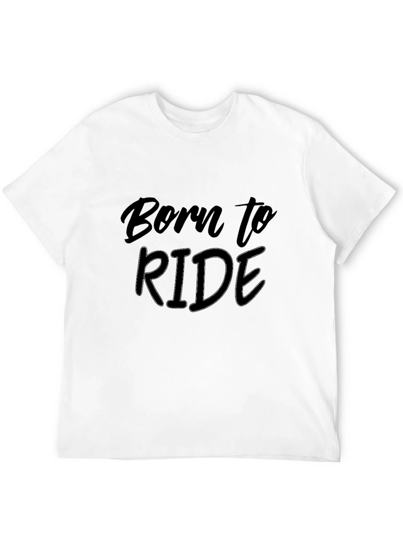 Born to Ride Black Graphic Tee - Cool Biker Style