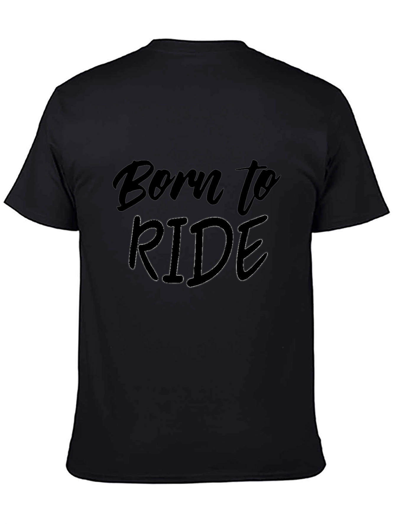 Born to Ride Black Graphic Tee - Cool Biker Style