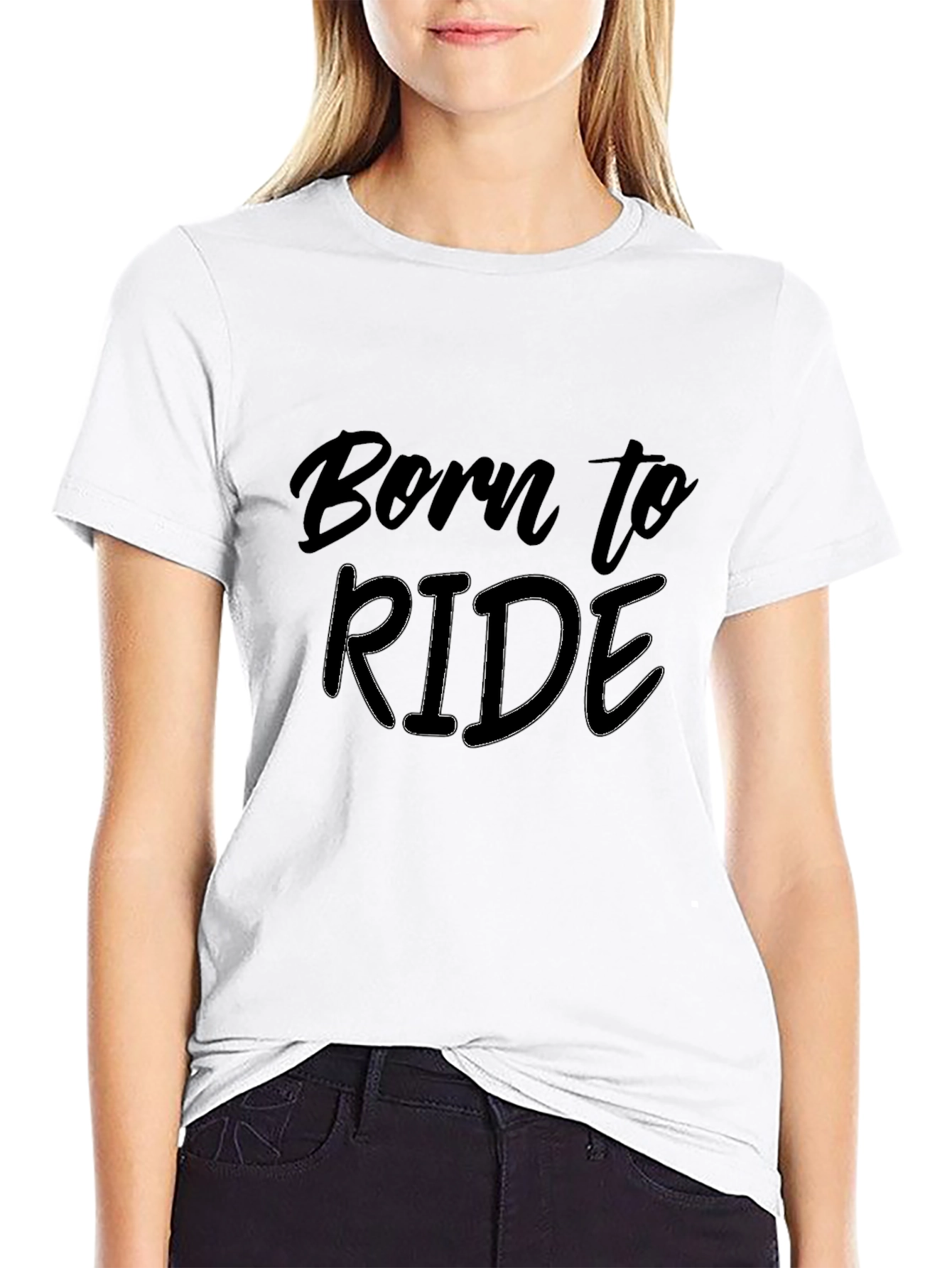 Born to Ride Black Graphic Tee - Cool Biker Style
