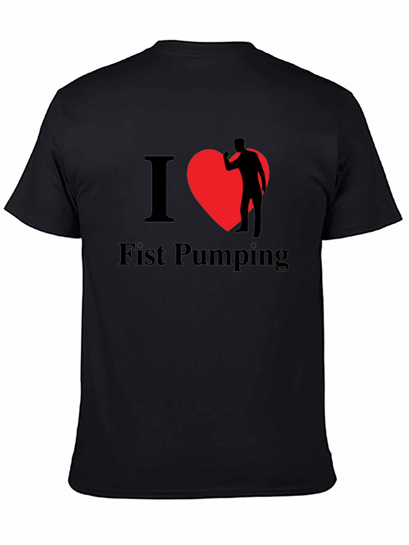 I Heart Fist Pumping Funny Novelty T-Shirt