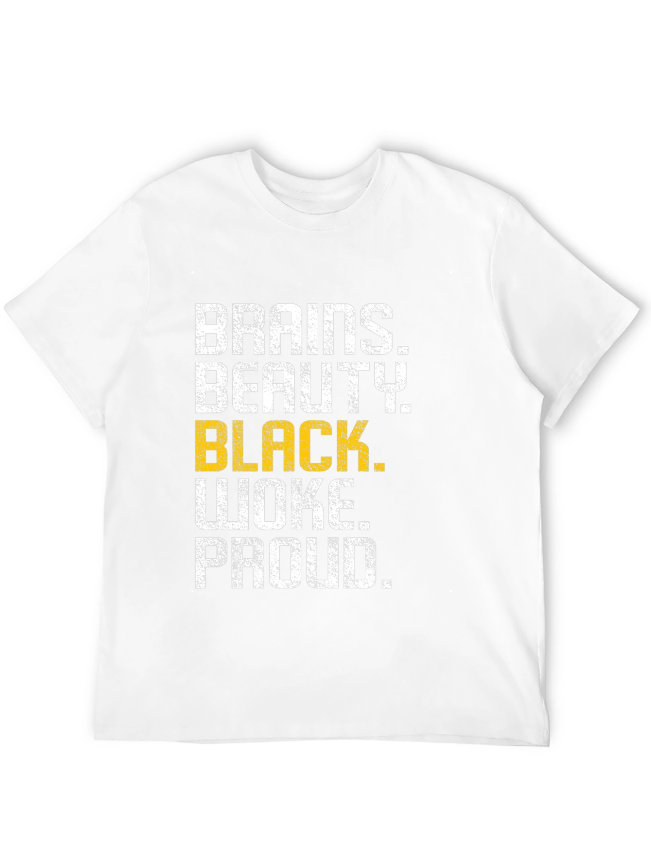 Brains Beauty Black Woke Proud Graphic Tee