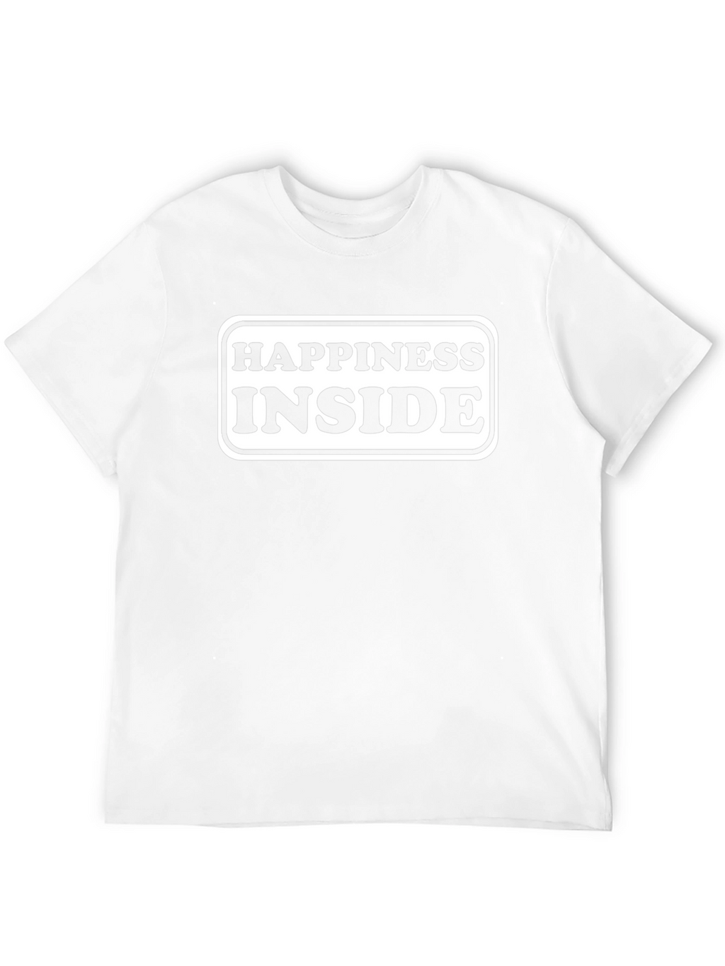 Happiness Inside Black Graphic T-Shirt