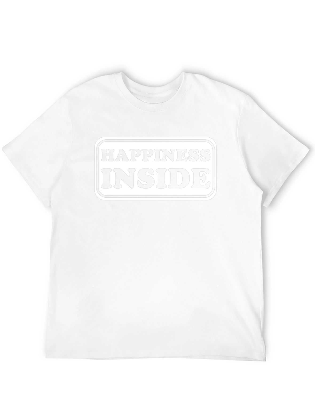Happiness Inside Black Graphic T-Shirt