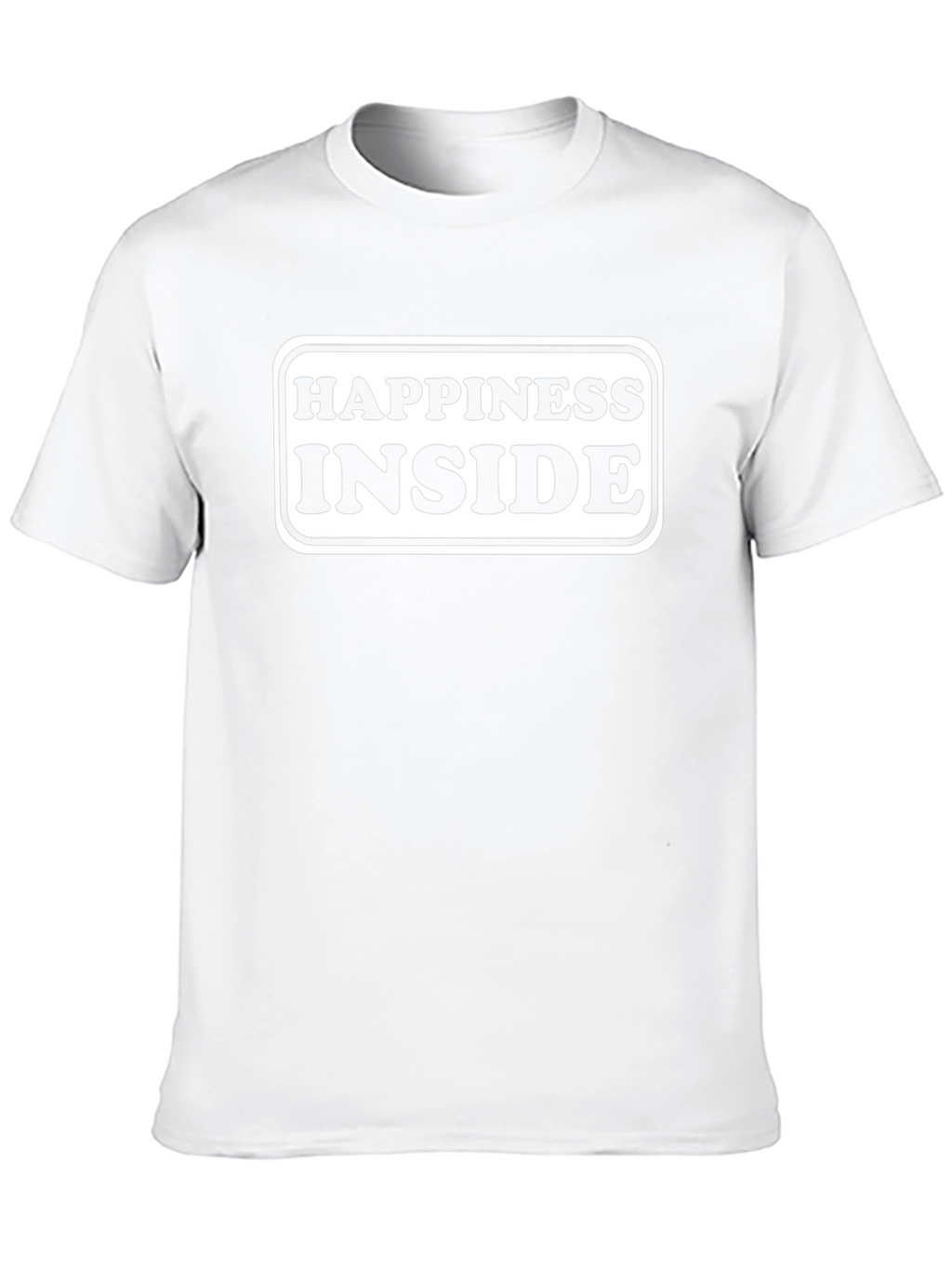Happiness Inside Black Graphic T-Shirt