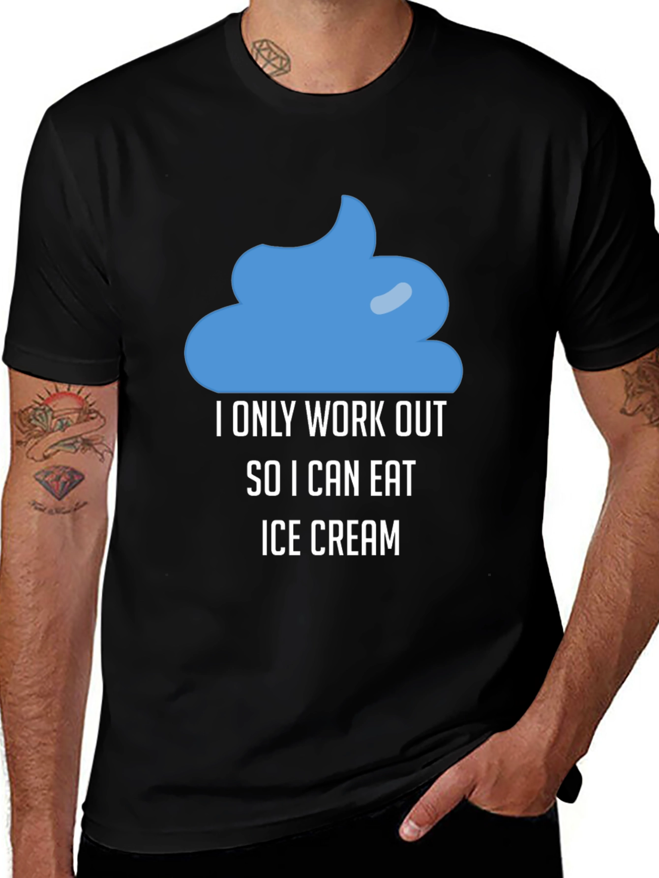 Funny Workout Ice Cream T-Shirt