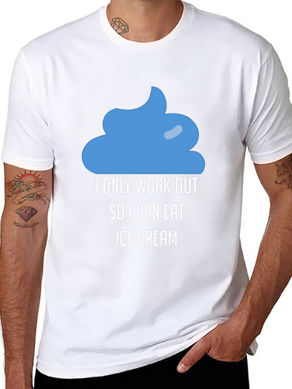 Funny Workout Ice Cream T-Shirt