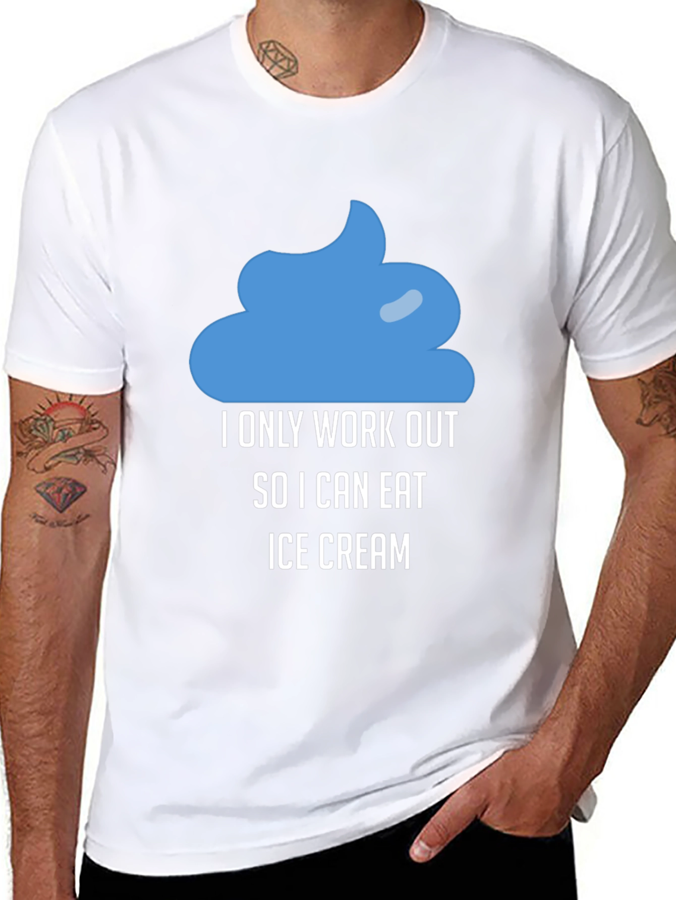 Funny Workout Ice Cream T-Shirt