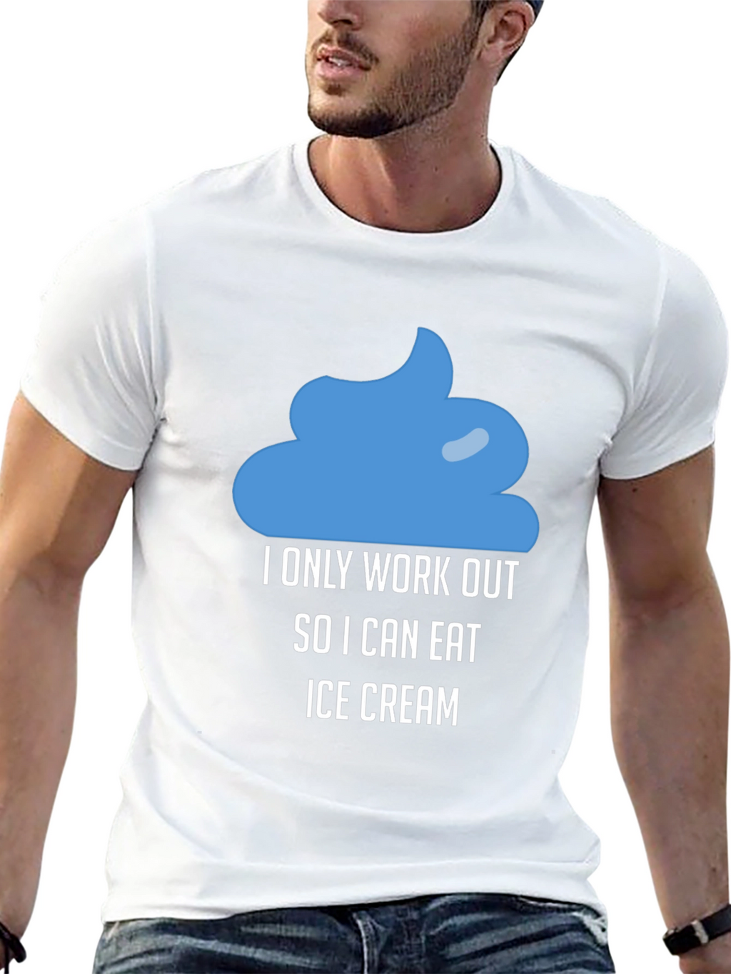 Funny Workout Ice Cream T-Shirt