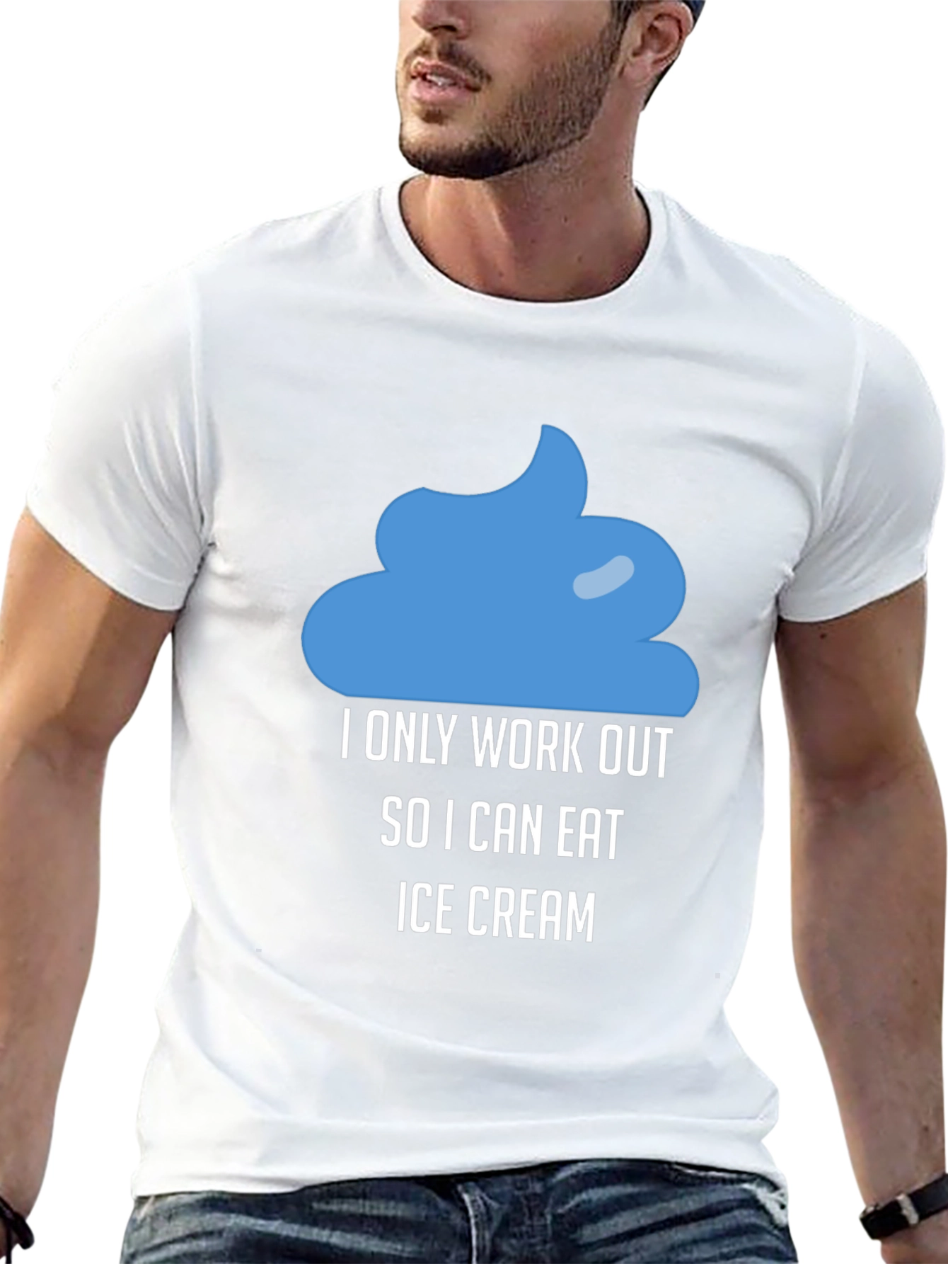Funny Workout Ice Cream T-Shirt