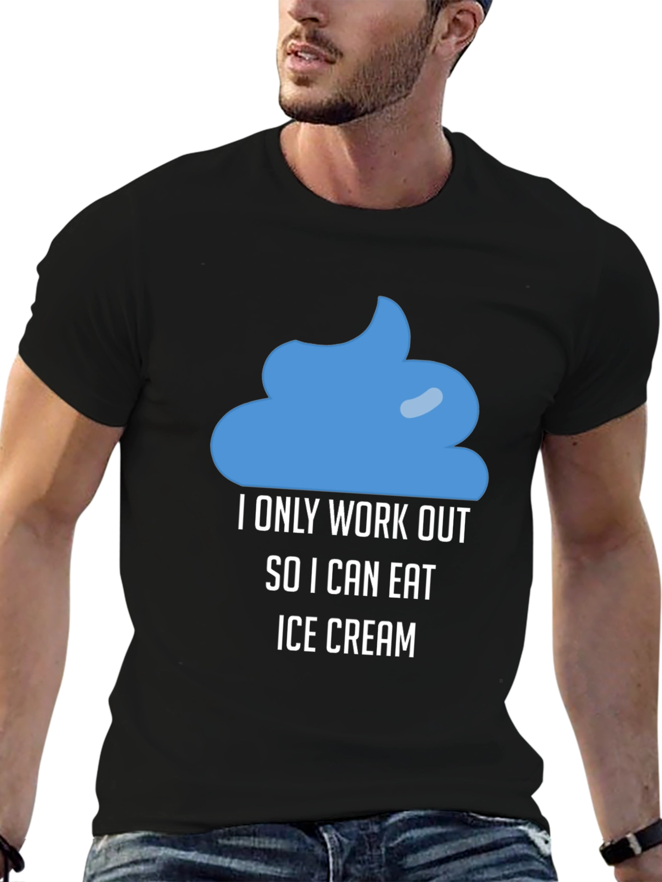 Funny Workout Ice Cream T-Shirt