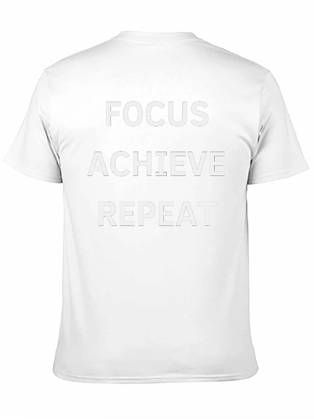 Focus Achieve Repeat Graphic Tee - Black