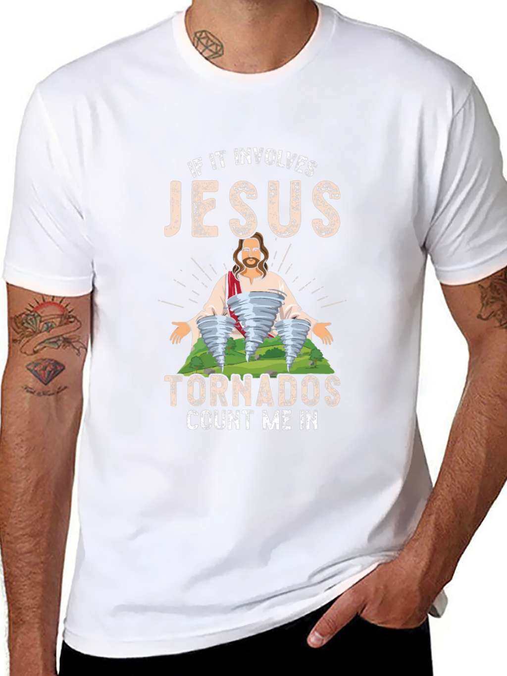 Jesus Tornadoes T-Shirt - Count Me In!