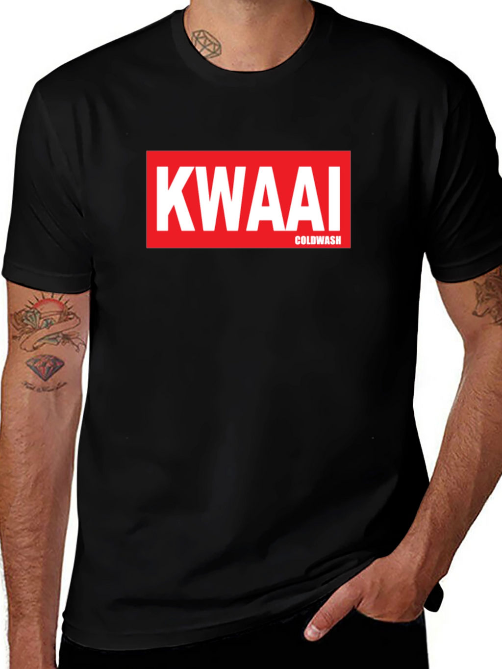 Kwaai Coldwash Black Graphic T-Shirt