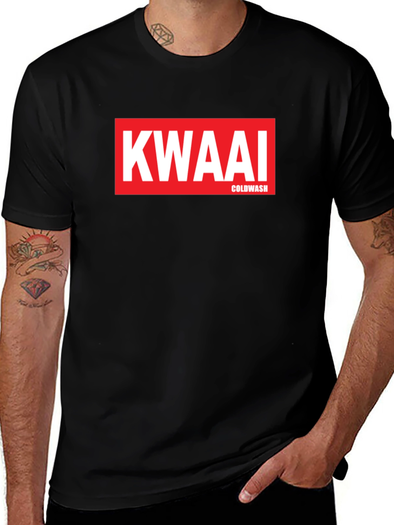 Kwaai Coldwash Black Graphic T-Shirt