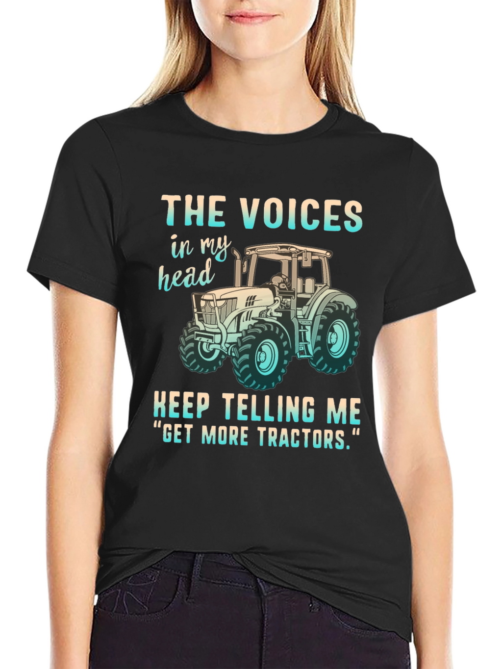 Funny Get More Tractors Graphic Tee
