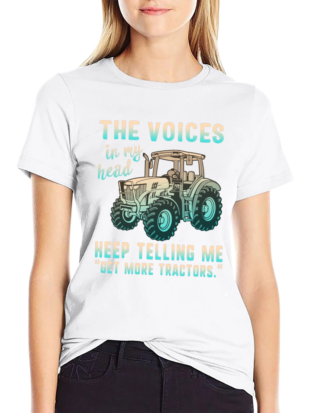 Funny Get More Tractors Graphic Tee
