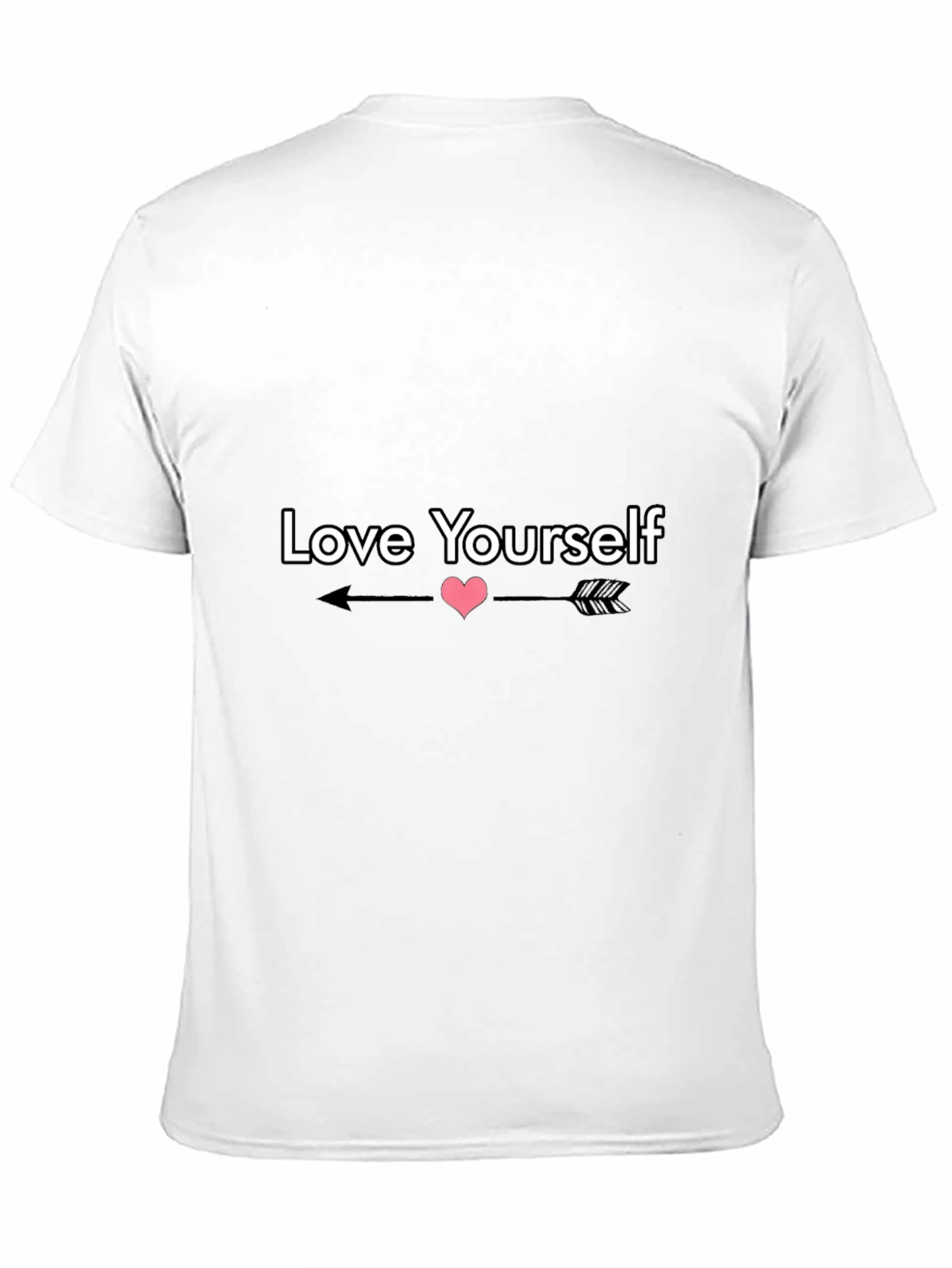 Love Yourself Graphic Tee - Black Casual Shirt