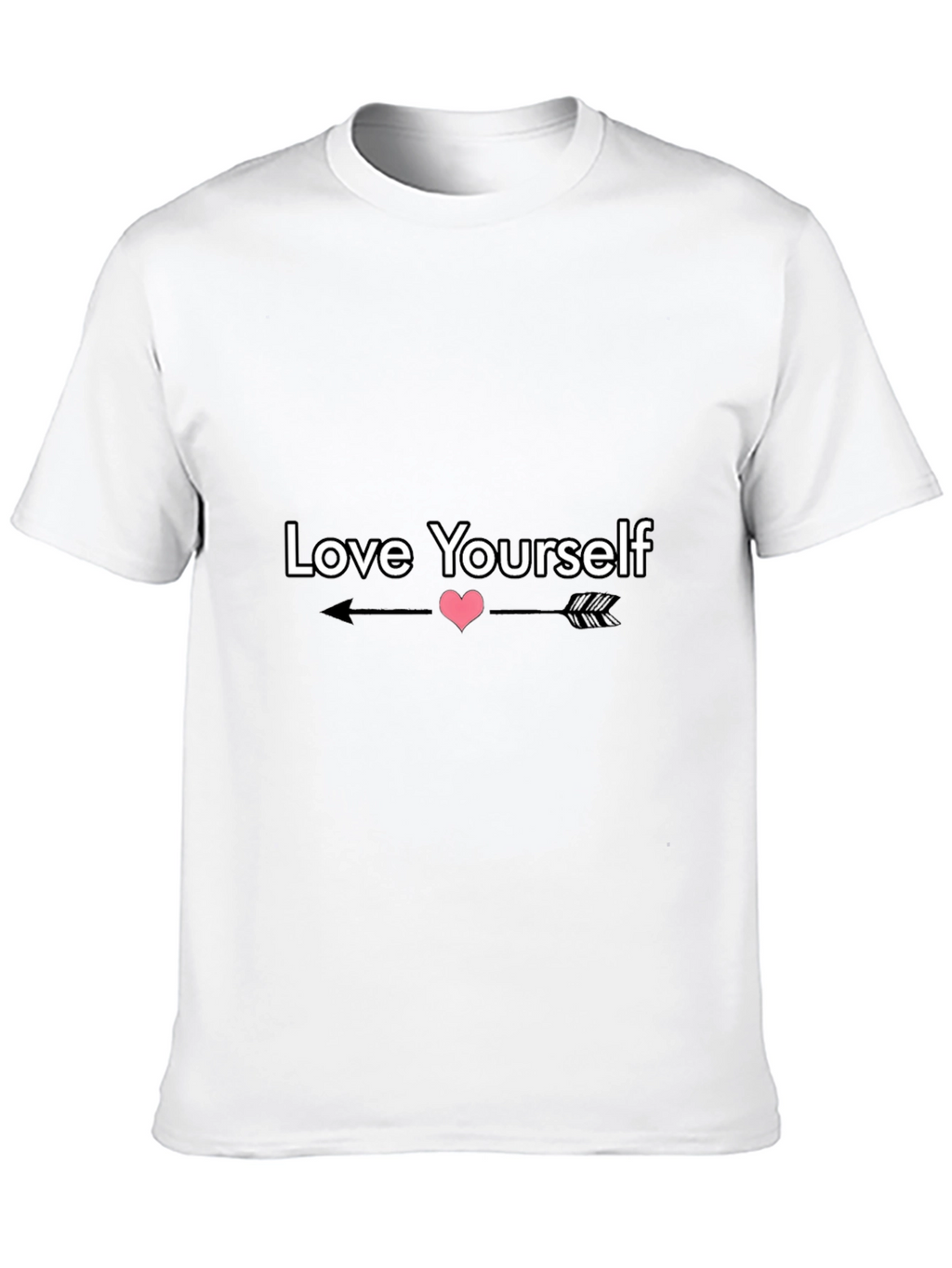 Love Yourself Graphic Tee - Black Casual Shirt