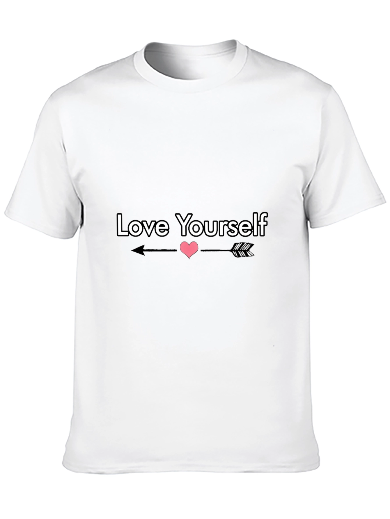 Love Yourself Graphic Tee - Black Casual Shirt