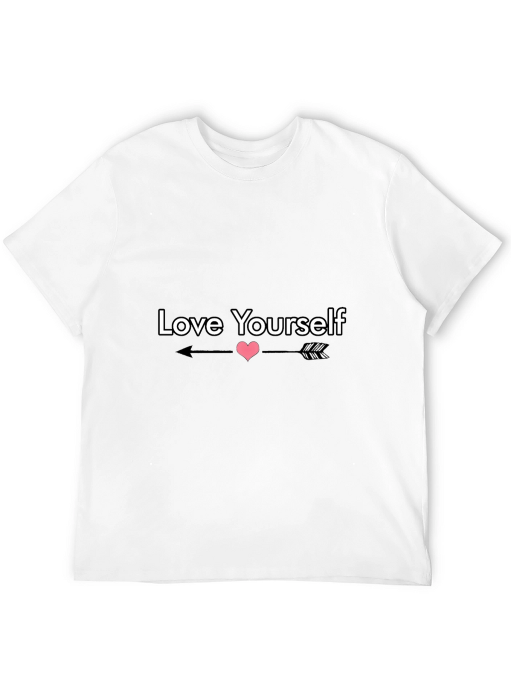 Love Yourself Graphic Tee - Black Casual Shirt