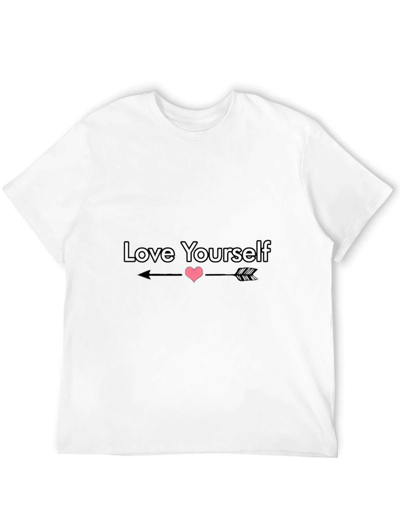 Love Yourself Graphic Tee - Black Casual Shirt
