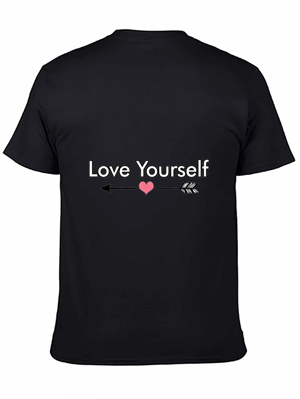 Love Yourself Graphic Tee - Black Casual Shirt