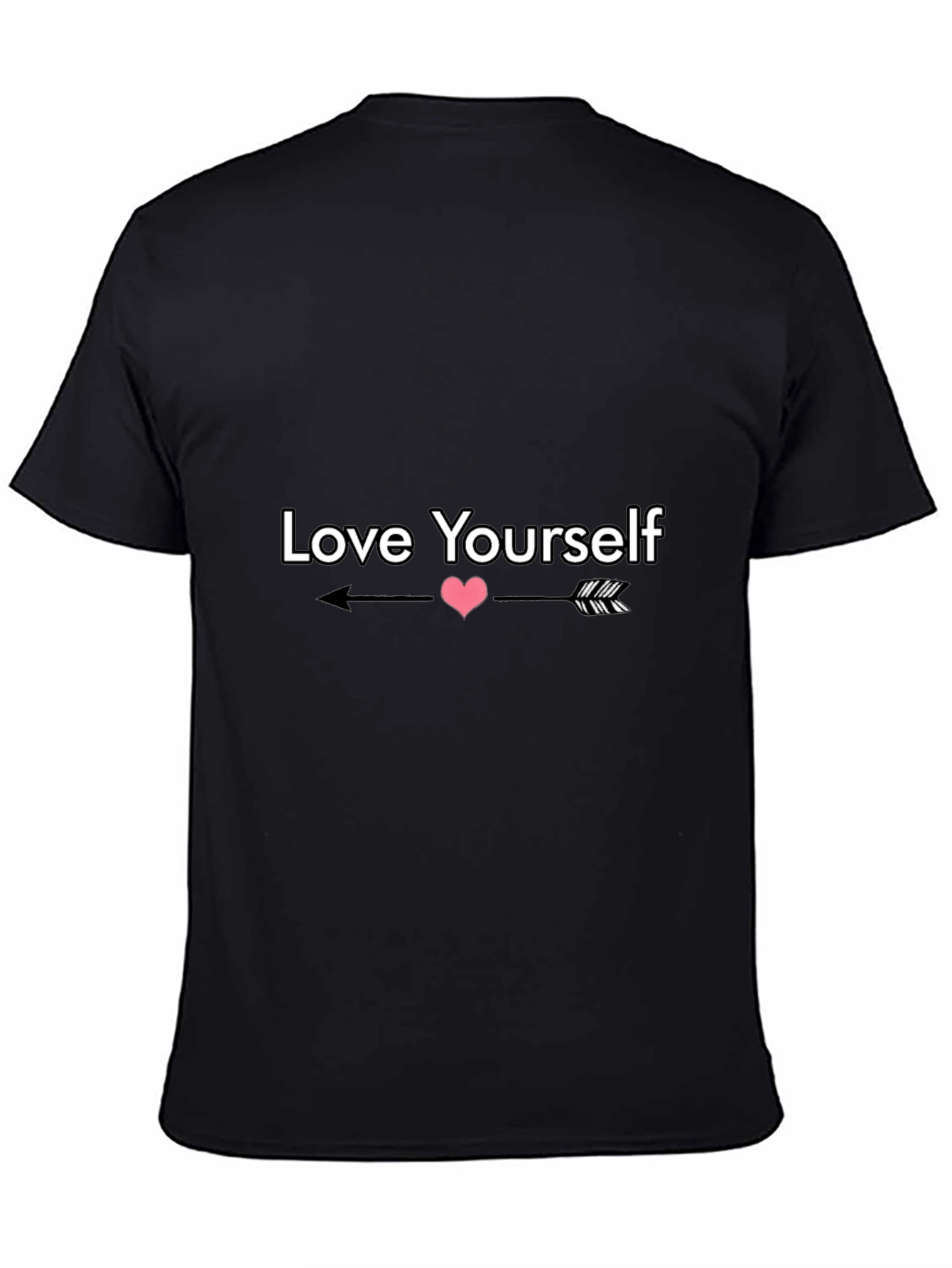 Love Yourself Graphic Tee - Black Casual Shirt