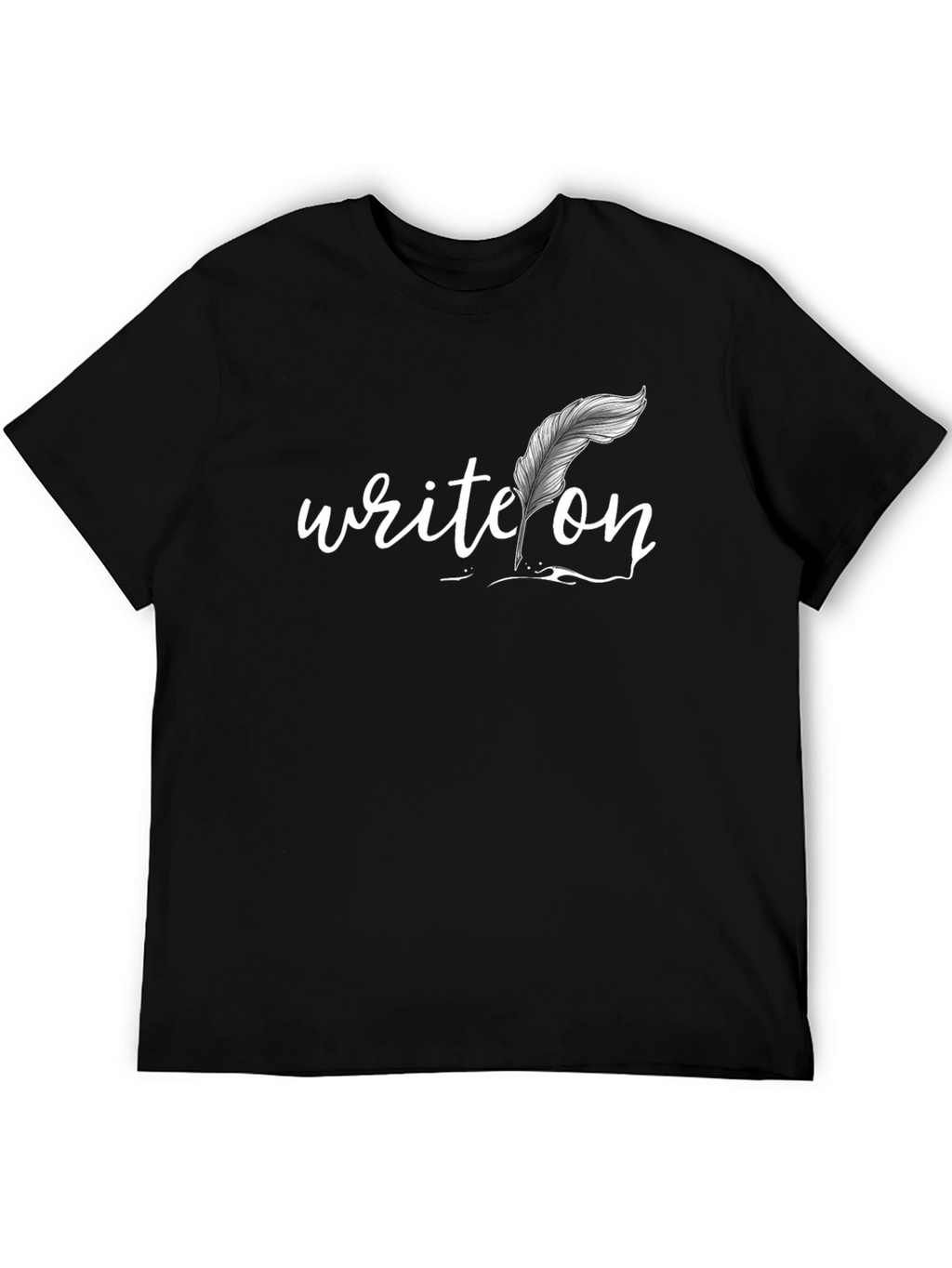 Write On Graphic Tee - Black Cotton T-Shirt