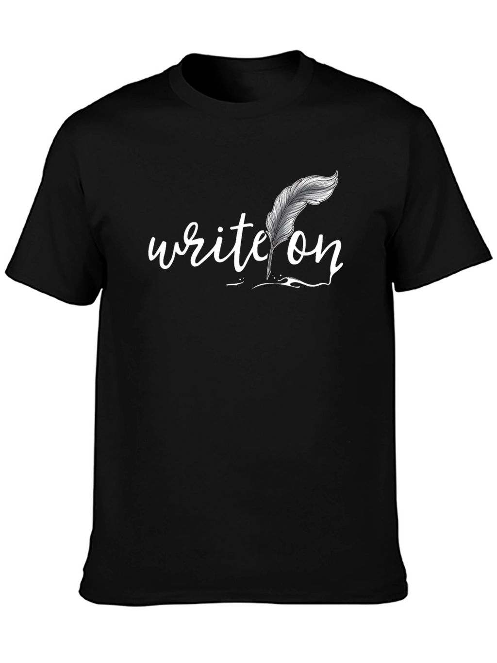 Write On Graphic Tee - Black Cotton T-Shirt