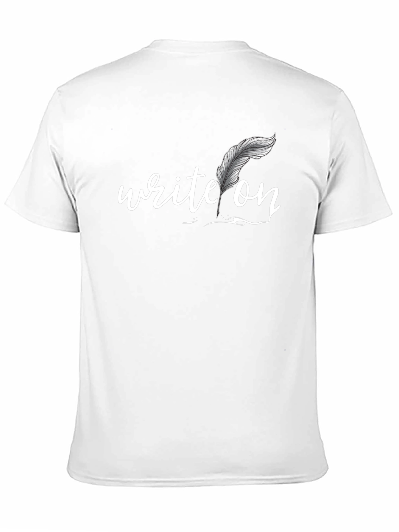 Write On Graphic Tee - Black Cotton T-Shirt