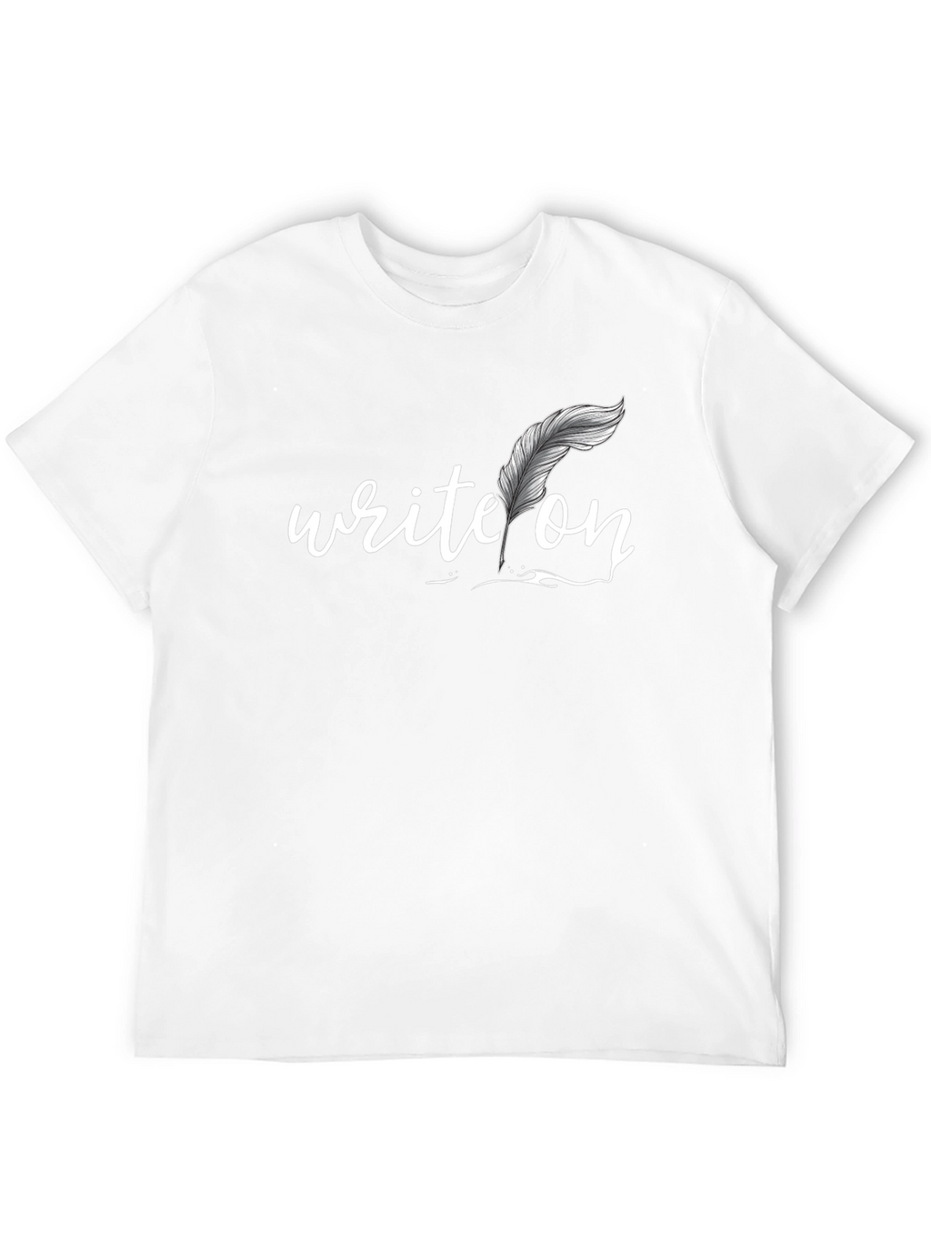 Write On Graphic Tee - Black Cotton T-Shirt