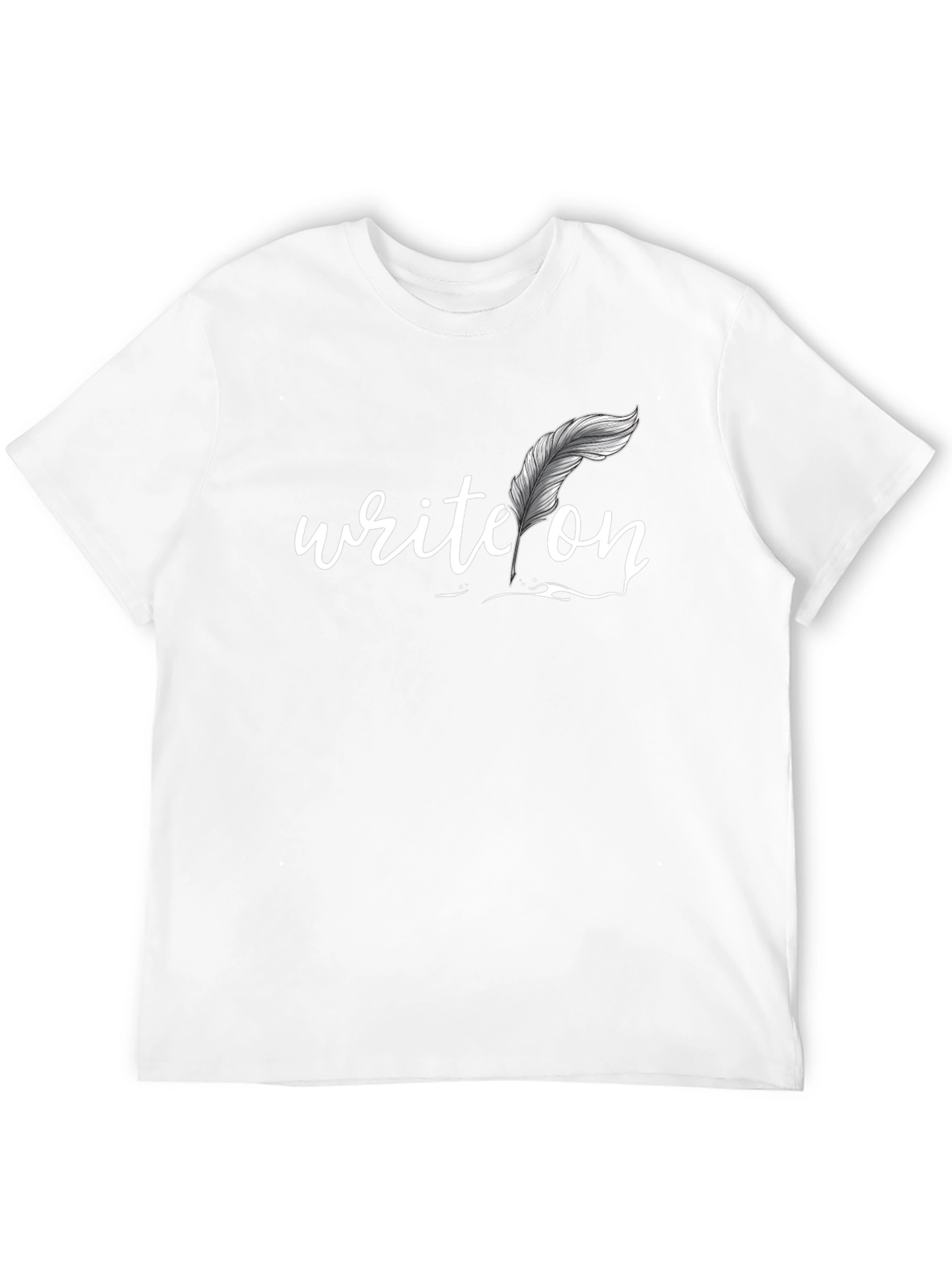 Write On Graphic Tee - Black Cotton T-Shirt