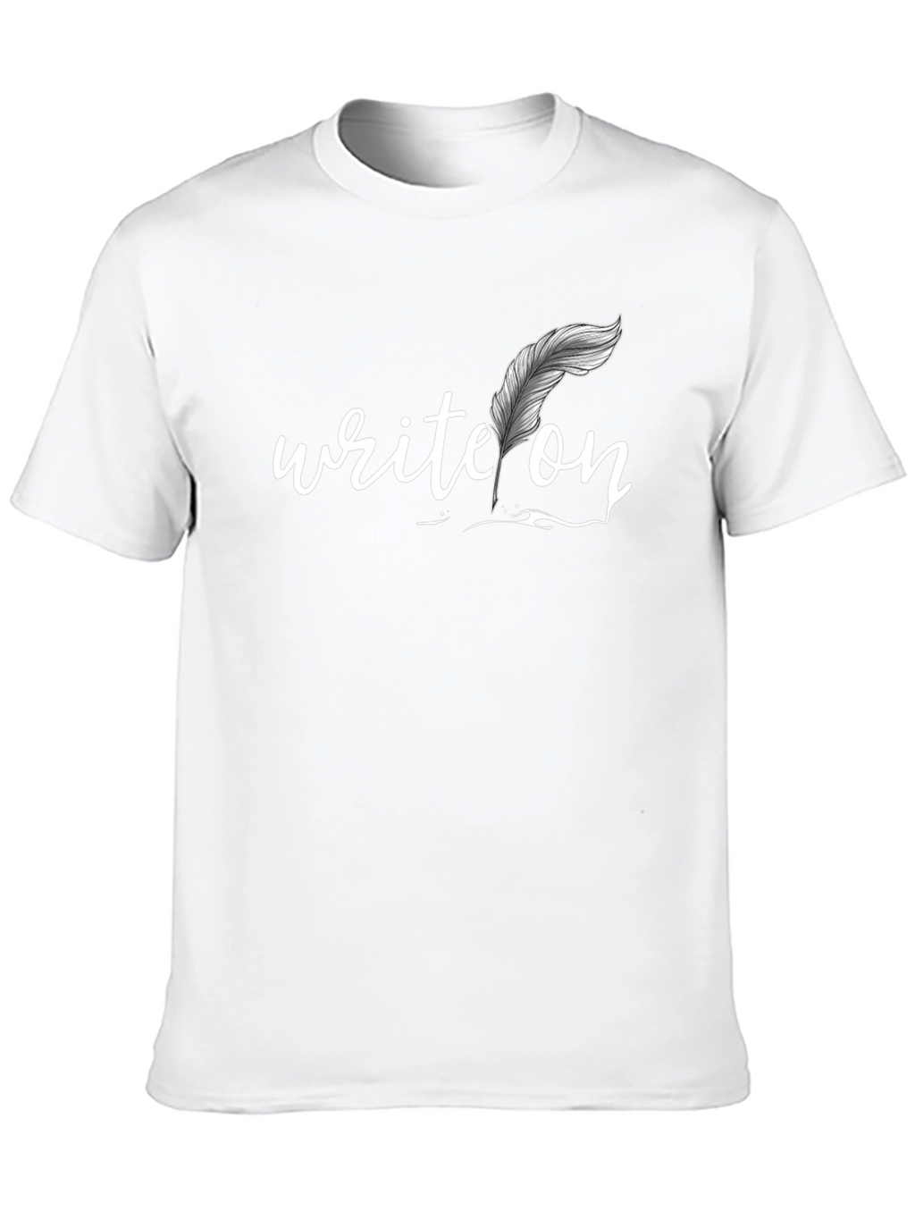 Write On Graphic Tee - Black Cotton T-Shirt